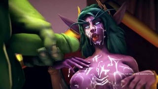 Kemény kibaszott Warcraft 3D játék paródia