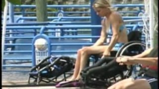 Paraplegický waterski so spazmami
