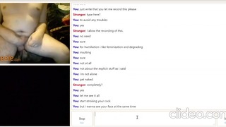 Crippled Dude Servant Serves On Omegle (part 1)