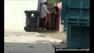 Müllcontainer Tauchen Outdoor Voyeur Amateur
