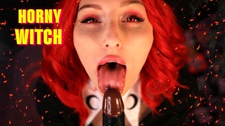 Horny Witch Παίξτε με Black Cock