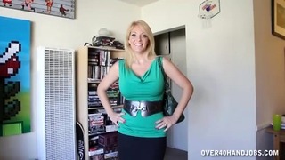 Sexy Busty Milf Handjob Mom