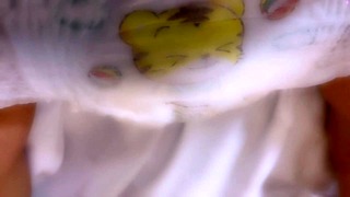 [day 3] Diaper amateur Bedwetting Pee Diaper Lover Pissing Diaper Crossdresser Chinese Diaper Male Kink