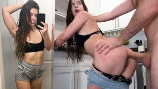 First Time anal Leads to Multiple anal Orgasms – Abbie Maley Ass Fucked By James Deen