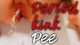 Pissing Midst My Period | Perverted Dove Pee