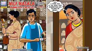 Velamma Tập 67 – Masala trưởng thành Velamma thêm gia vị cho đời sống tình dục của cô ấy!