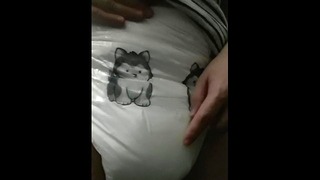 Wetting My Diaper for Papa