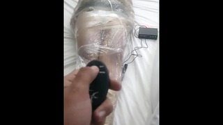 Real BDSM – Mummified Being Tormented By Electric Shocks – Electro t.