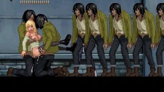2D-spel over monsters en Zombies Parasiet In Stadspubliek Zombie Sekse