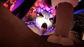 Ahegao Tattooed Gothic Mommy Gives Face Fuck On Midnight Rooftop