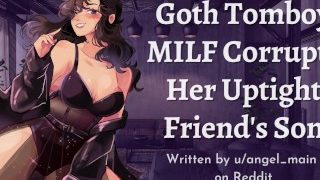 Goth Tomboy Milf Розбещує сина її напруженої подруги Asmr Рольова гра