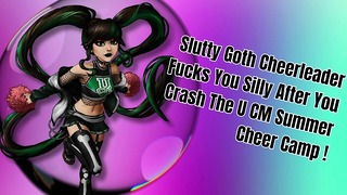 Slutty Goth Cheerleader knullar dig dum efter att du kraschar U Cm Summer Cheer Camp