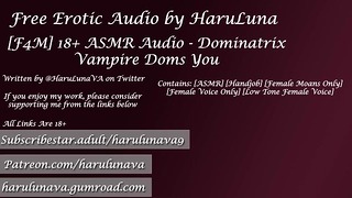 18+ Asmr Audio – Vampierdominatrix domineert je door Haruluna