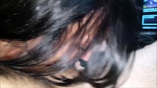 First Blowjob Of February Belly Button Cum, Crying, Deepthroat And Swallow