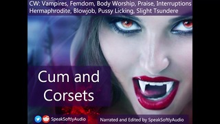 Η Herm Vampire Mistress σε κορδώνει σε έναν σέξι κορσέ F/A