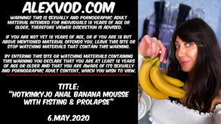Hotkinkyjo Anal Banan Mousse Med Fisting & Prolaps