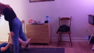 Ballbusting In Converse Amateur Couple Ball Kicking Squeezing Kneeing