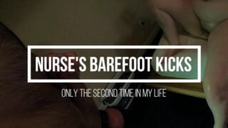 Barefoot Ball Kicks – Patient On His Knees – Nurse Myste – Ballbusting CBT Femdom