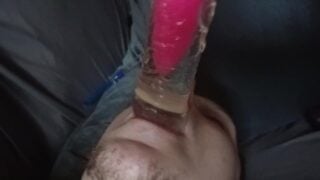 Choking His Slutty Bitch Ass With My Huge Pink Cock!!