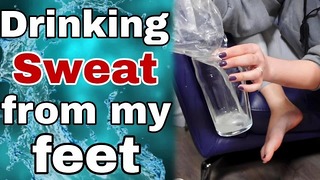 Drink My Foot Sweat! Femdom Slave BDSM Sweaty Socks Licking Feet Ass Domination Milf Real Homemade