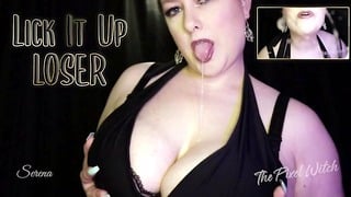 Lick It Up Loser! Spit Fetish Verbal Humiliation