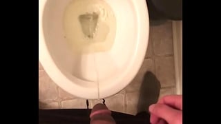 Pissing In Toilet After Frustrating Day