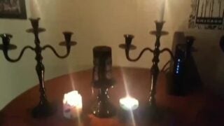 Satanic Ritual: Explore The Senses. Witch, Witchcraft, Psychology, Candles