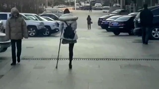 Amputee Teen In Skirt – Hidden