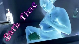 Amputee Girl Fucks in Bathtub