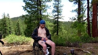 Kinky Disabled Man’s Outdoor Fetish