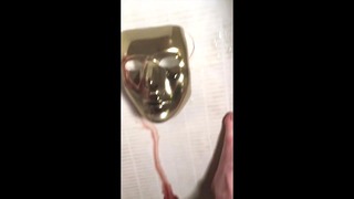Pissing Through My Period on a Kinky Mask