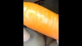 My weird insertion play with carrots