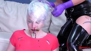 Teen Lesbians in Cruel BDSM