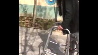 Paraplegic in Pink