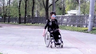 Paraplegic Girl’s Wheelchair Delight