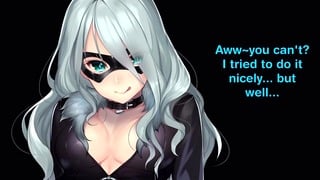 Black Cat Surprises You On Your Guard Duty Hentai JOI CBT Mommydom Nippleplay BDSM Bondage