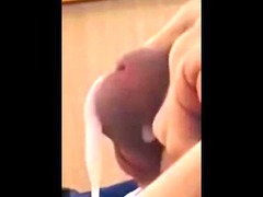 Young disabled guy masturbates his cock and cums with a huge amount of sperm 💦