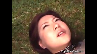 Japanese Teen Lesbian Dominated Outside By Group Of Teens