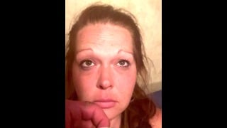 Amateur Redhead bound with zip ties and a belt …gets mouth duct taped …gets fucked on tippy toes