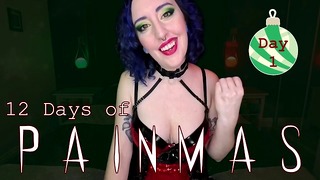 DAY 1 – 12 DAYS OF PAINMAS – Preview – Christmas CBT & Pain Play Slave Tasks by Miss Faith Rae