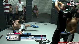 Real Skinny Brunette Fucks After Fight