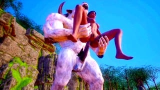 Rough 3D Anal Insertions