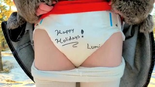 Diaper Girl Public Pee