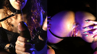 ANAL – Brazilian makes his girlfriend a doggy, makes her suck and eats her ass – D4ni and D2Black