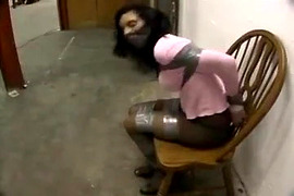 Christina Bound and Gagged with Duct Tape