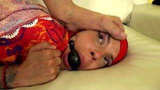 The woman in the hijab was too noisy, so she got gagged