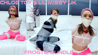 Chloe & Missy – Frogtie Bundle ( GagAttack.NL ) Bound Gagged Damsel in Distress Tape Gagged