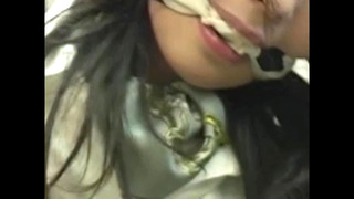 Scarf gagged neck scarf