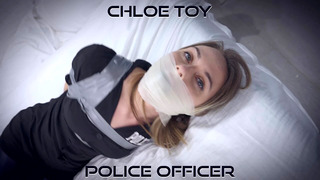 Chloe Toy – Blonde Officer Bound Tape Gagged Put in Bondage