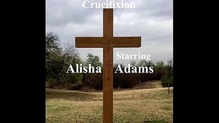 Alisha Adams Bound and Crucified in BDSM Prison Scene